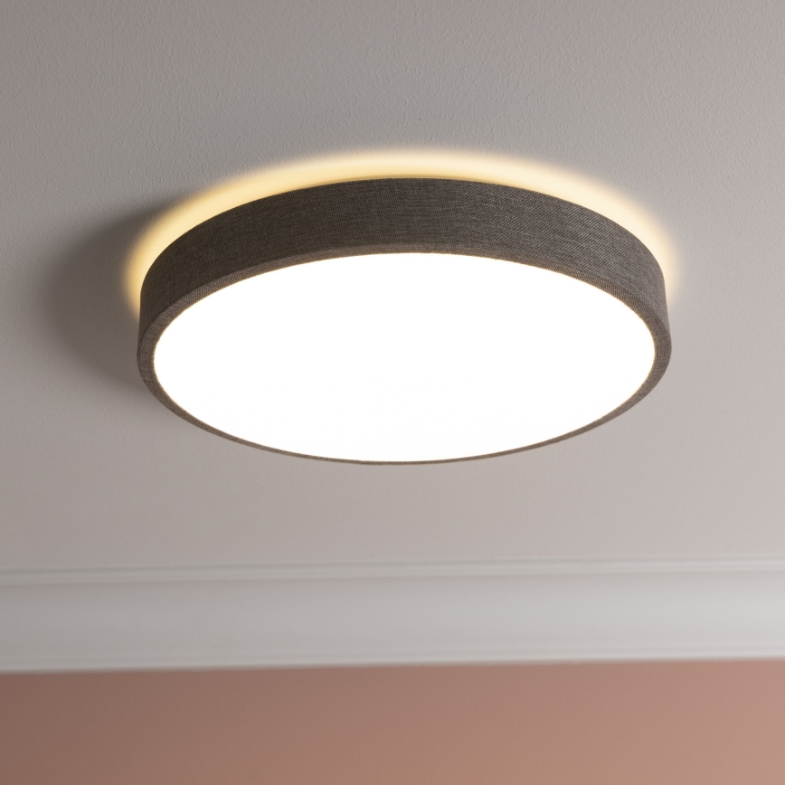 Brilliant - Dimmbare LED-Deckenleuchte FILIZ LED/24W/230V d 38,5 cm grau