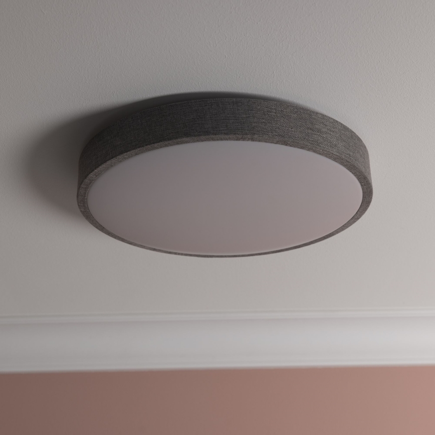 Brilliant - Dimmbare LED-Deckenleuchte FILIZ LED/24W/230V d 38,5 cm grau