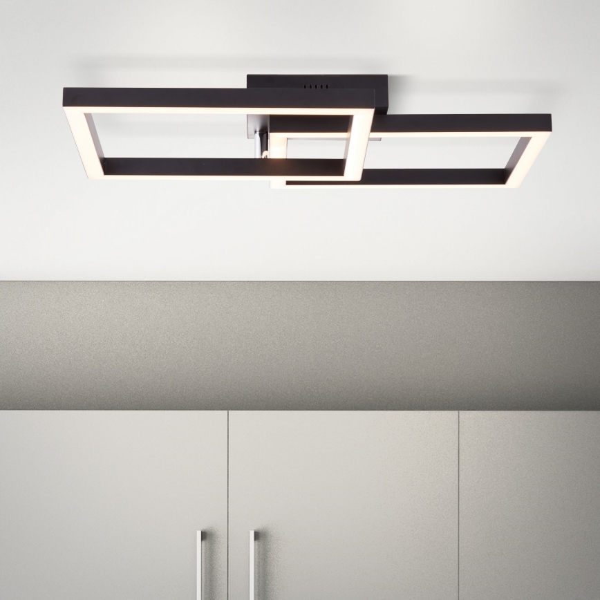 Brilliant - Dimmbare LED-Deckenleuchte KJORN LED/32W/230V 3000K schwarz