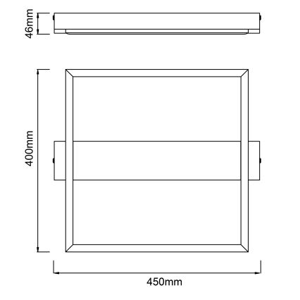 Brilliant - Dimmbare LED-Deckenleuchte LONEOS LED/24W/230V 3000K 45x40 cm - FSC-zertifiziert