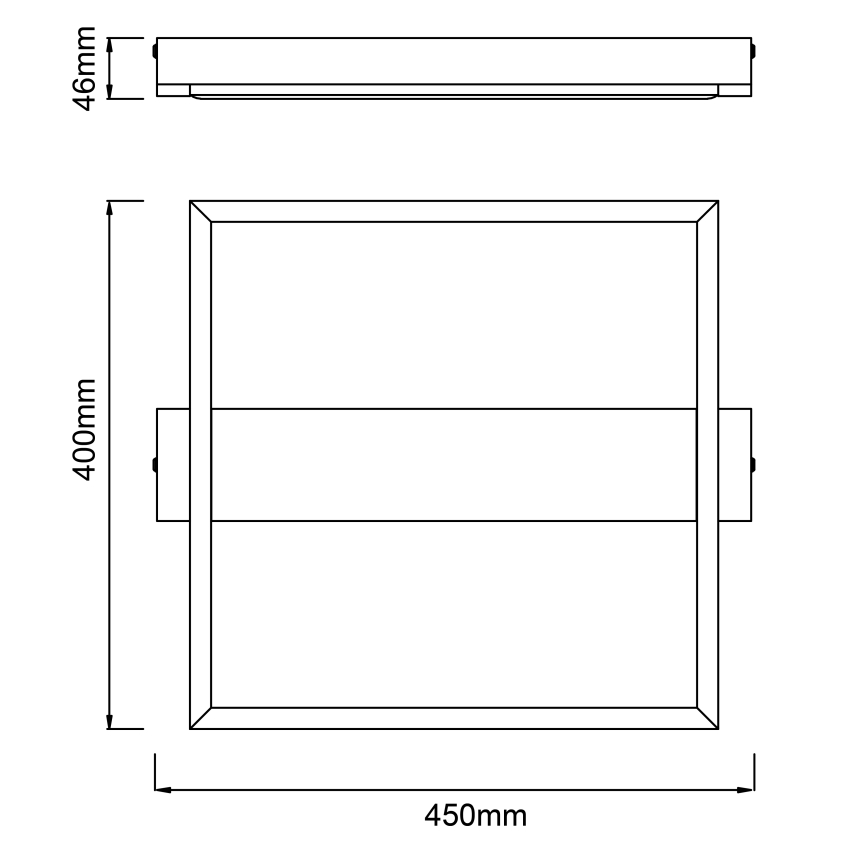 Brilliant - Dimmbare LED-Deckenleuchte LONEOS LED/24W/230V 3000K 45x40 cm - FSC-zertifiziert