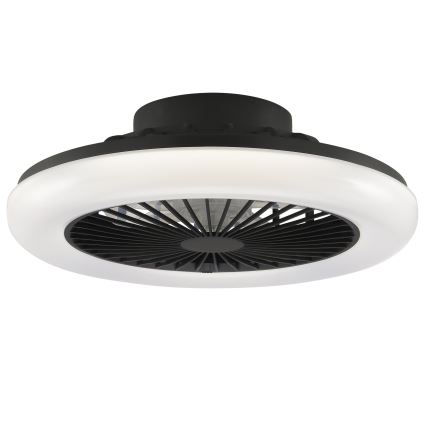 Brilliant - dimmbare LED-Deckenleuchte mit Ventilator MONTERO LED/20W/230V 2700-6500K Ø 42 cm schwarz + Fernbedienung
