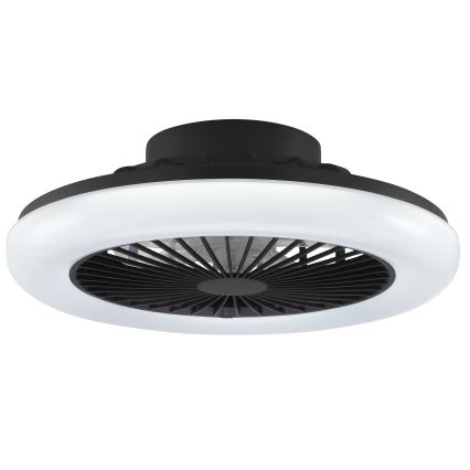 Brilliant - dimmbare LED-Deckenleuchte mit Ventilator MONTERO LED/20W/230V 2700-6500K Ø 42 cm schwarz + Fernbedienung