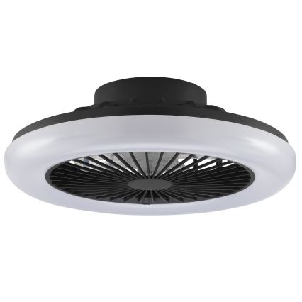 Brilliant - dimmbare LED-Deckenleuchte mit Ventilator MONTERO LED/20W/230V 2700-6500K Ø 42 cm schwarz + Fernbedienung