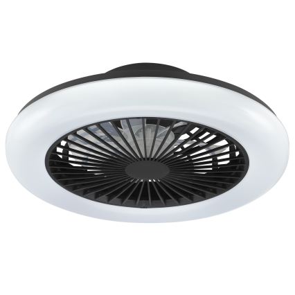 Brilliant - dimmbare LED-Deckenleuchte mit Ventilator MONTERO LED/20W/230V 2700-6500K Ø 42 cm schwarz + Fernbedienung