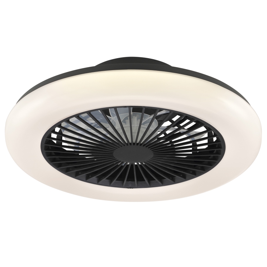 Brilliant - dimmbare LED-Deckenleuchte mit Ventilator MONTERO LED/20W/230V 2700-6500K Ø 42 cm schwarz + Fernbedienung