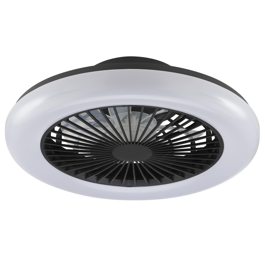 Brilliant - dimmbare LED-Deckenleuchte mit Ventilator MONTERO LED/20W/230V 2700-6500K Ø 42 cm schwarz + Fernbedienung