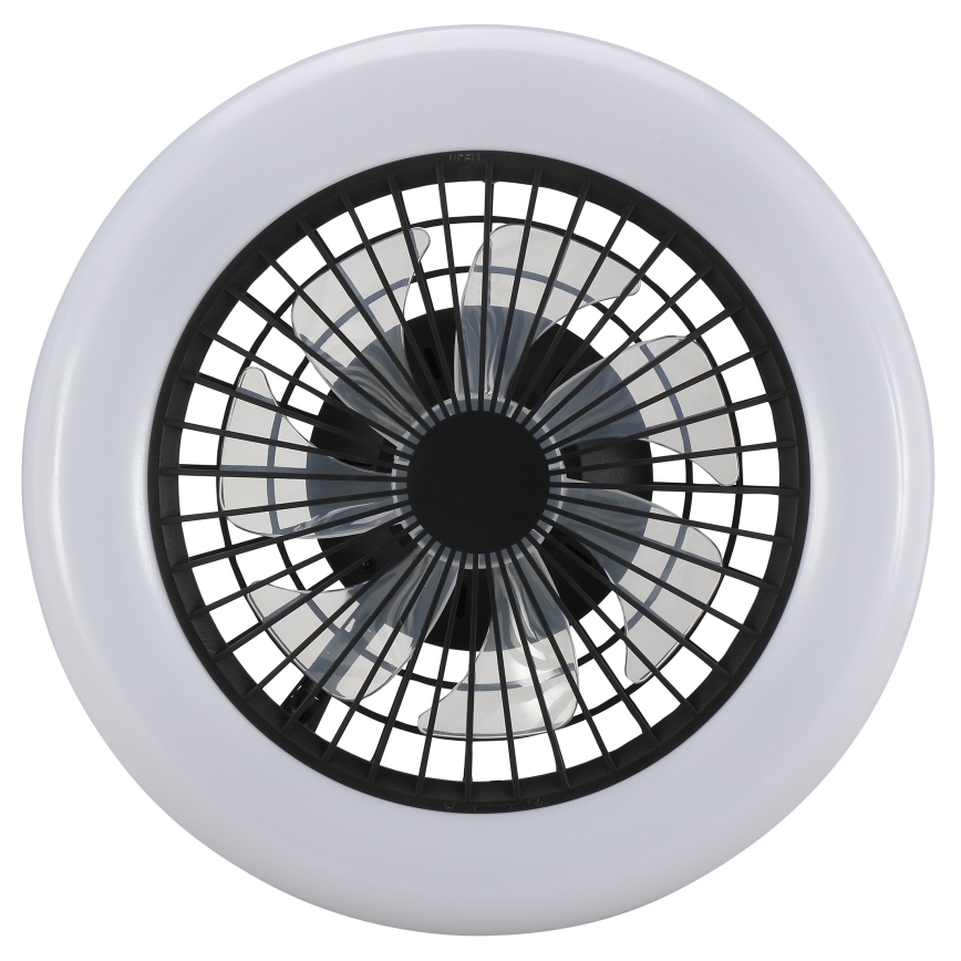 Brilliant - dimmbare LED-Deckenleuchte mit Ventilator MONTERO LED/20W/230V 2700-6500K Ø 42 cm schwarz + Fernbedienung