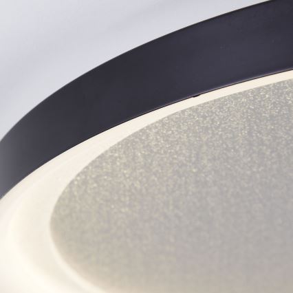 Brilliant - Dimmbare LED-Deckenleuchte QUITO LED/30W/230V 3000K d 42 cm schwarz