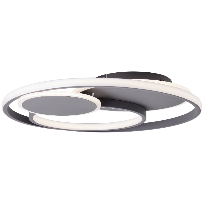 Brilliant - Dimmbare LED-Deckenleuchte RUNDA LED/50W/230V 3000-6500K schwarz + Fernbedienung