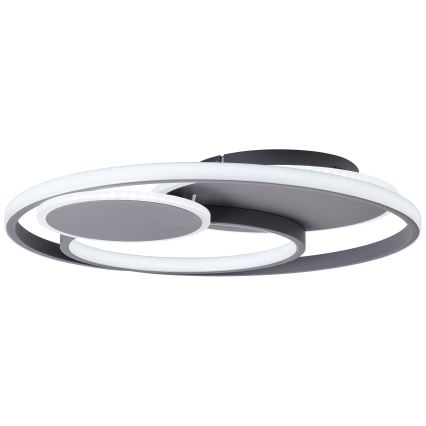 Brilliant - Dimmbare LED-Deckenleuchte RUNDA LED/50W/230V 3000-6500K schwarz + Fernbedienung