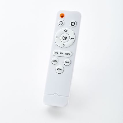 Brilliant - LED-dimmbare Deckenleuchte SLIMLINE LED/60W/230V 3000-6500K Ø 45 cm Gummibaumholz + Fernbedienung