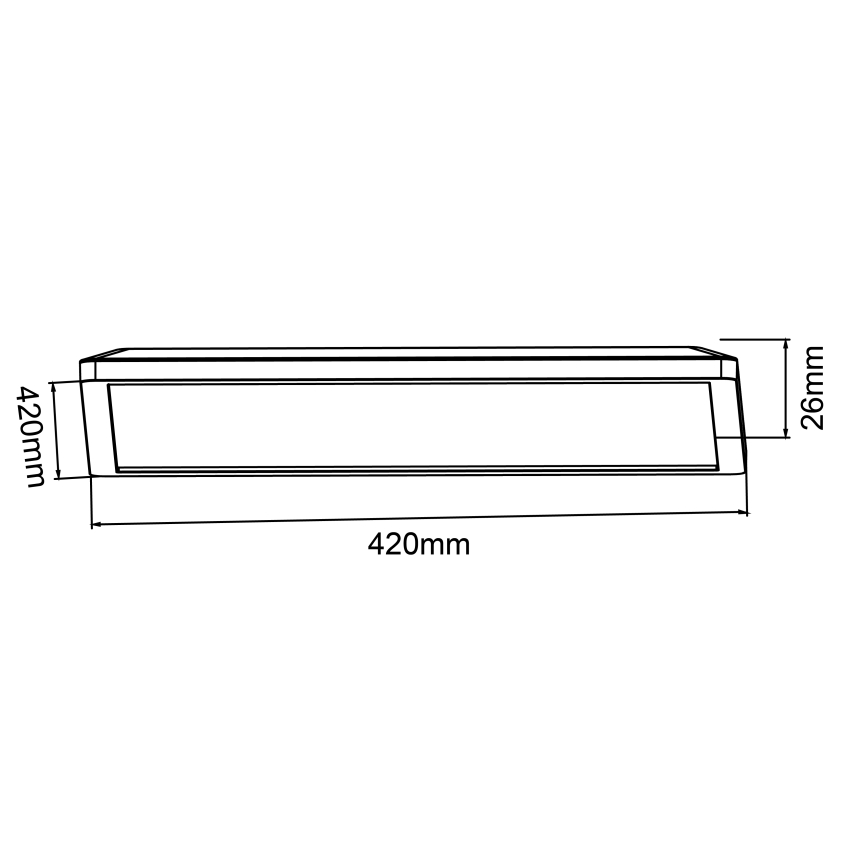 Brilliant - LED-dimmbare Deckenleuchte SORELL LED/24/230V 3000-6500K 42x42 cm schwarz + Fernbedienung