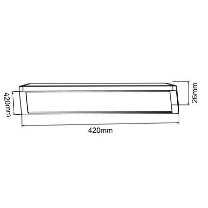 Brilliant - LED dimmbare Deckenleuchte SORELL LED/24/230V 3000-6500K 42x42 cm weiß + Fernbedienung