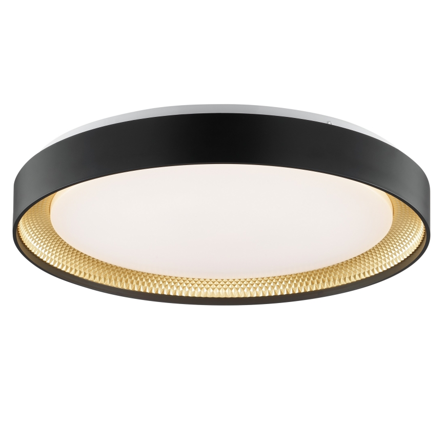 Brilliant - dimmbare LED-Deckenleuchte WALDO LED/36 W/230 V 3000–6500 K Ø 48,5 cm schwarz/gold + Fernbedienung