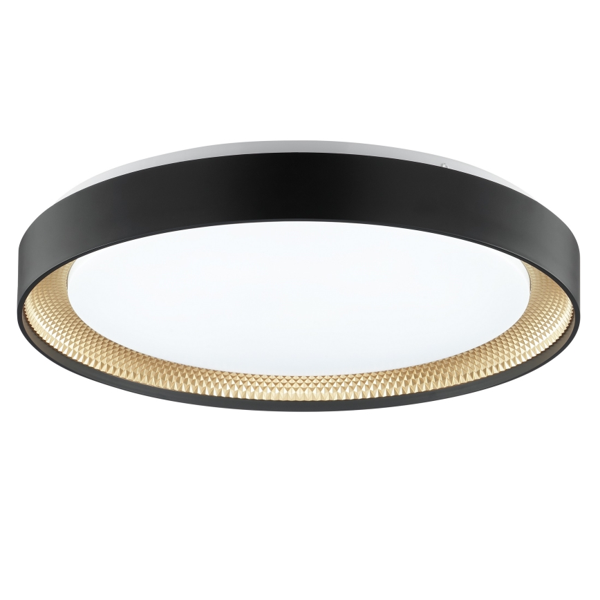 Brilliant - dimmbare LED-Deckenleuchte WALDO LED/36 W/230 V 3000–6500 K Ø 48,5 cm schwarz/gold + Fernbedienung