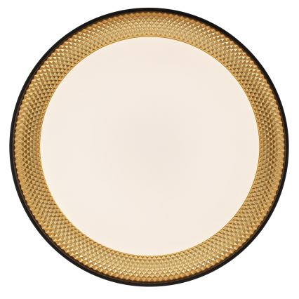 Brilliant - dimmbare LED-Deckenleuchte WALDO LED/36 W/230 V 3000–6500 K Ø 48,5 cm schwarz/gold + Fernbedienung