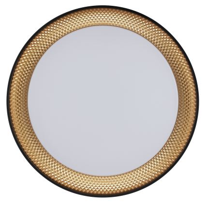 Brilliant - dimmbare LED-Deckenleuchte WALDO LED/36 W/230 V 3000–6500 K Ø 48,5 cm schwarz/gold + Fernbedienung