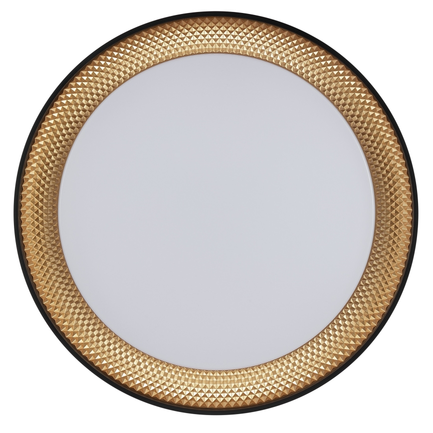 Brilliant - dimmbare LED-Deckenleuchte WALDO LED/36 W/230 V 3000–6500 K Ø 48,5 cm schwarz/gold + Fernbedienung