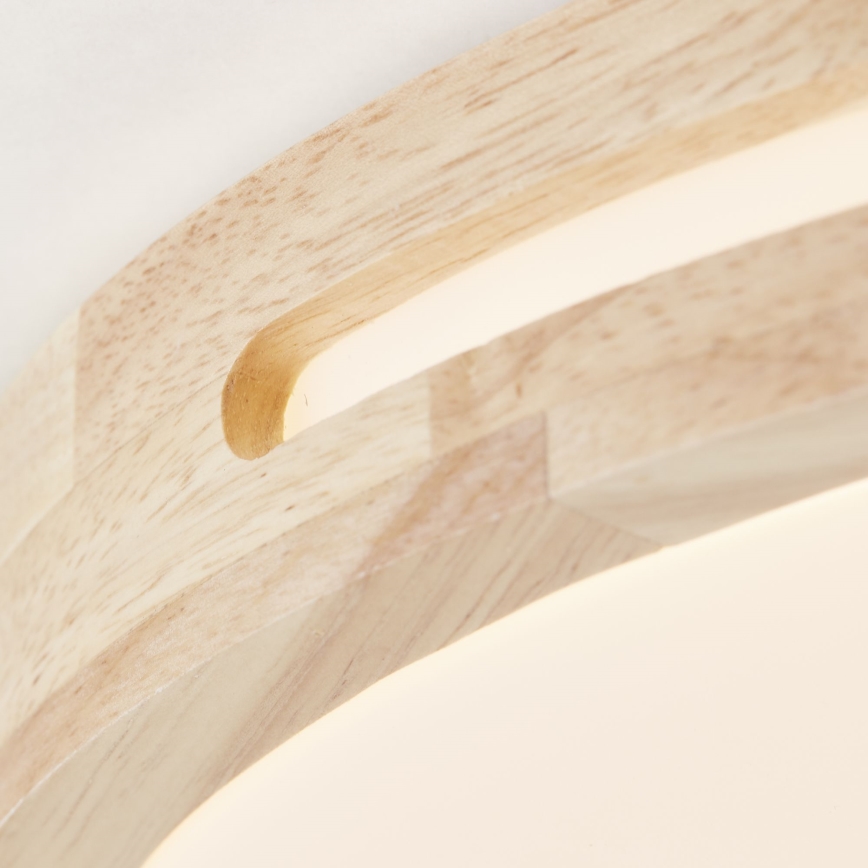 Brilliant - Dimmbare LED-Deckenleuchte WOODBURY LED/24W/230V d 39 cm Gummibaum - FSC-zertifiziert