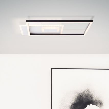 Brilliant - Dimmbare LED-Deckenleuchte IORGO LED/40W/230V 3000K 43,5x43,5 cm weiß/schwarz