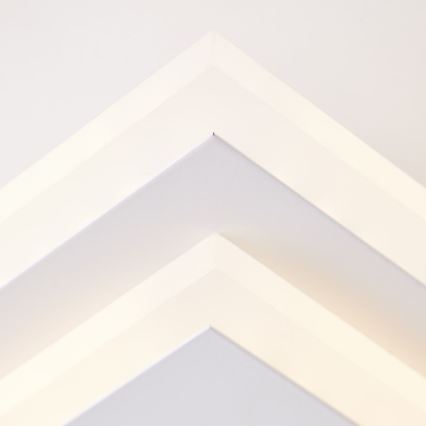 Brilliant - Dimmbare LED-Deckenleuchte IORGO LED/40W/230V 3000K 43,5x43,5 cm weiß/schwarz