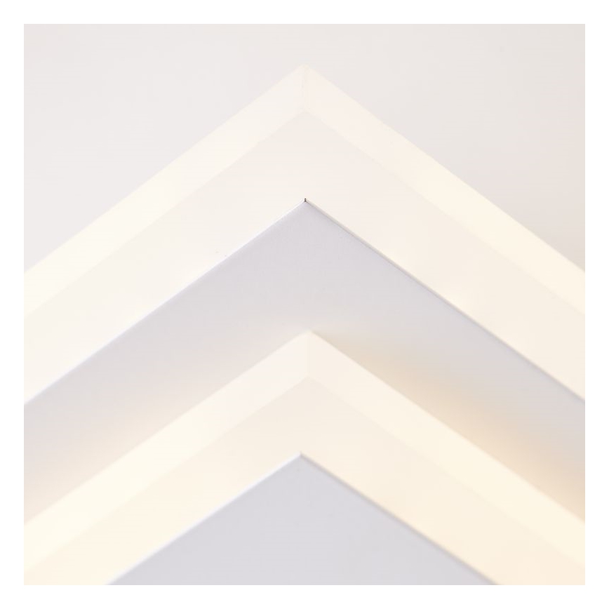 Brilliant - Dimmbare LED-Deckenleuchte IORGO LED/40W/230V 3000K 43,5x43,5 cm weiß/schwarz
