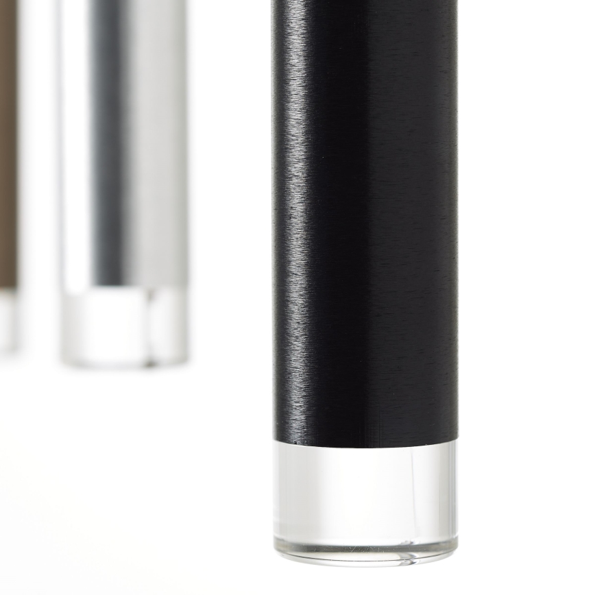 Brilliant - LED-dimmbare Pendelleuchte an Kabel CEMBALO LED/60W/230V mattchrom/schwarz/braun