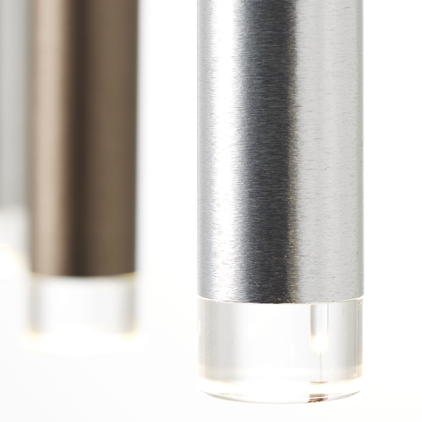 Brilliant - LED-dimmbare Pendelleuchte an Kabel CEMBALO LED/60W/230V mattchrom/schwarz/braun