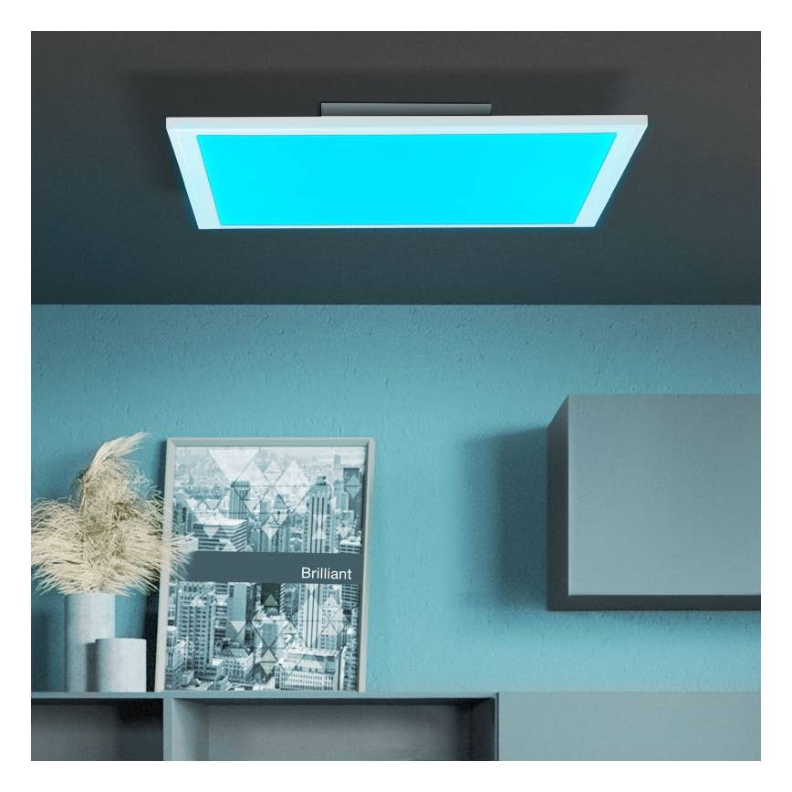 Brilliant - Dimmbare LED-RGBW-Deckenleuchte ABIE LED/24W/230V 2700-6500K + Fernbedienung