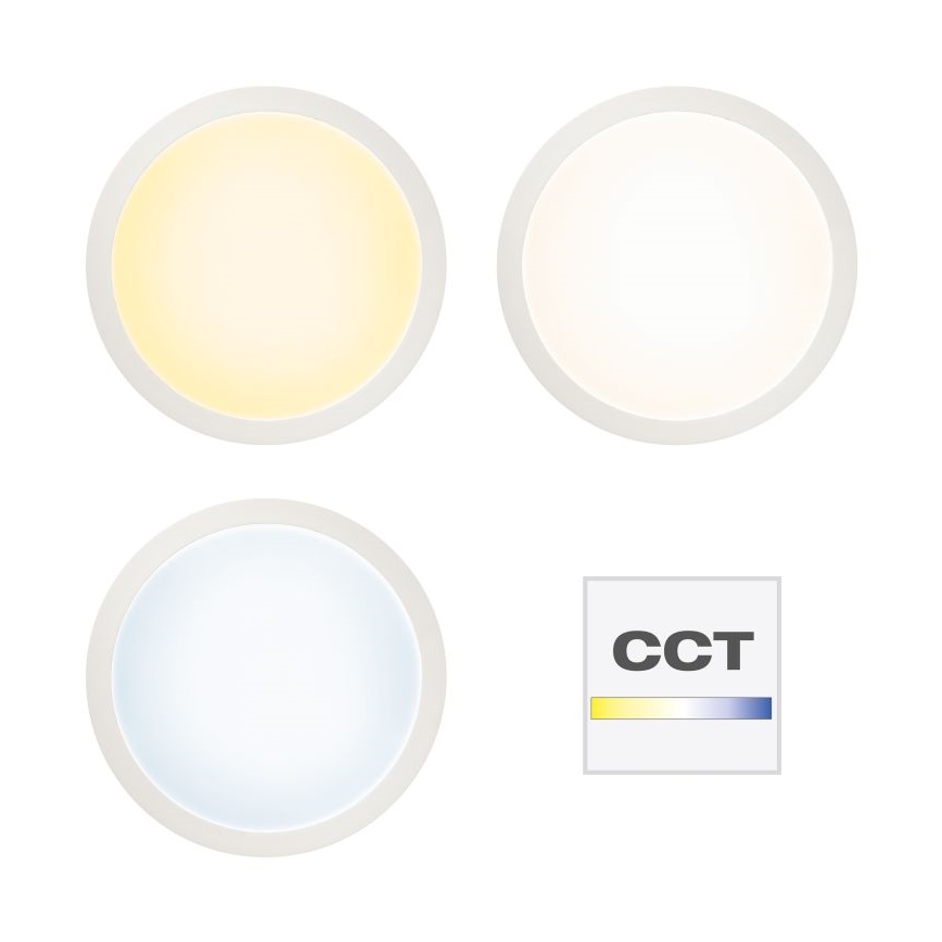 Brilliant - Dimmbare LED-RGBW-Deckenleuchte ABIE LED/24W/230V 2700-6500K + Fernbedienung