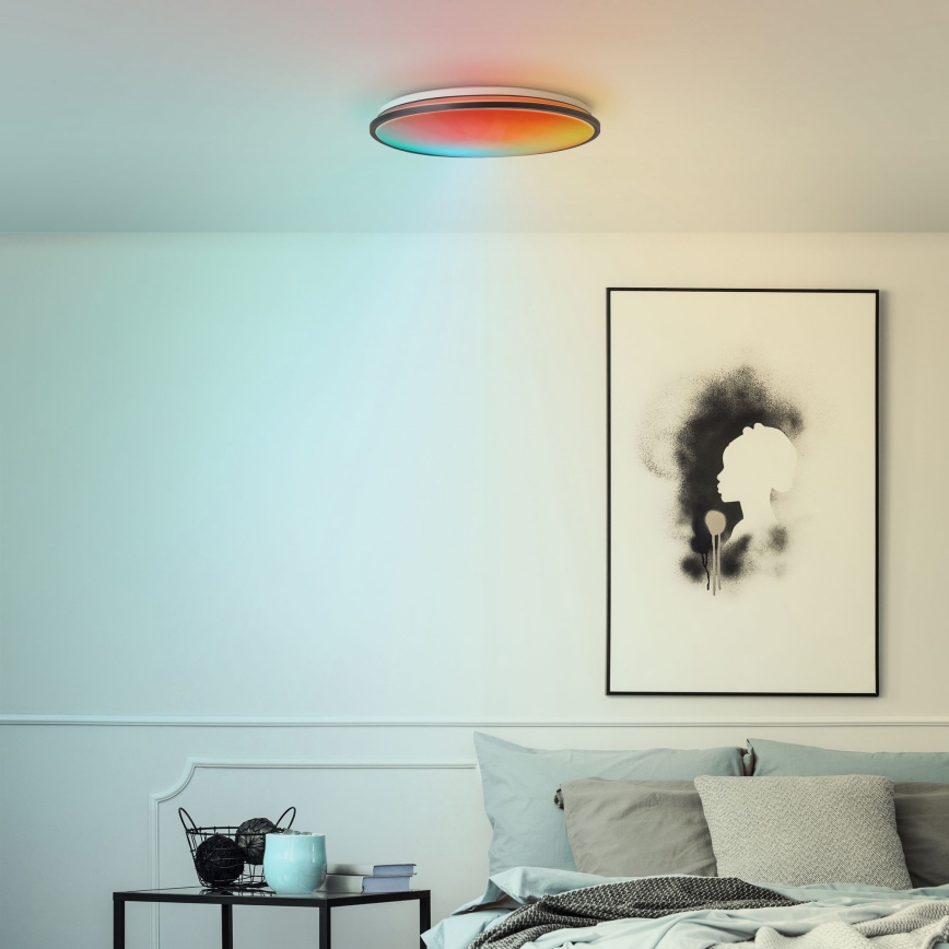 Brilliant - Dimmbare LED-RGBW-Deckenleuchte HEIDA LED/30W/230V 3000-6500K + Fernbedienung