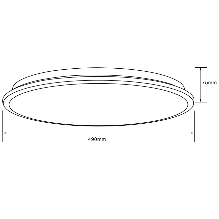 Brilliant - Dimmbare LED-RGBW-Deckenleuchte HEIDA LED/30W/230V 3000-6500K + Fernbedienung