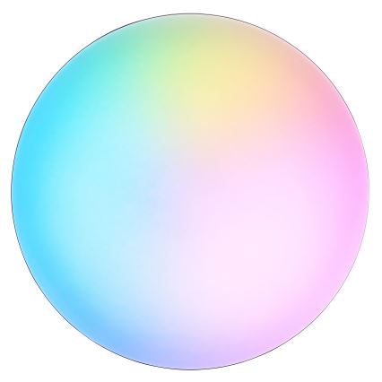 Brilliant - LED RGBW dimmbare Deckenleuchte LIVIO LED/20W/230V 3000–6500K Ø 38,5 cm schwarz + Fernbedienung