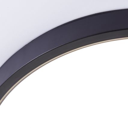 Brilliant - Dimmbare LED-RGBW-Deckenleuchte LOTTI LED/16W/230V 3000K d 30 cm schwarz Wi-Fi Tuya + Fernbedienung