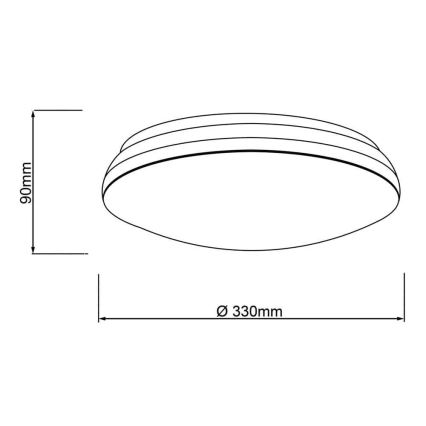 Brilliant - Dimmbare LED-RGBW-Deckenleuchte MIDWAY LED/14W/230V 3100-6500K Wi-Fi Tuya + Fernbedienung