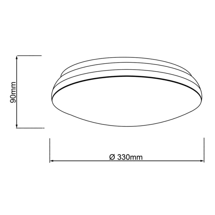 Brilliant - Dimmbare LED-RGBW-Deckenleuchte MIDWAY LED/14W/230V 3100-6500K Wi-Fi Tuya + Fernbedienung