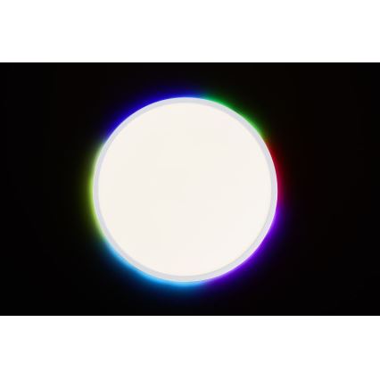 Brilliant - Dimmbare LED-RGBW-Deckenleuchte SALTERY LED/22W/230V 3000-6500K + Fernbedienung