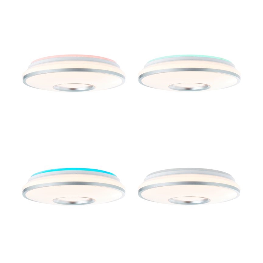 Brilliant - Dimmbare LED-RGBW-Deckenleuchte VISITATION LED/24W/230V 3000-6500K + Fernbedienung