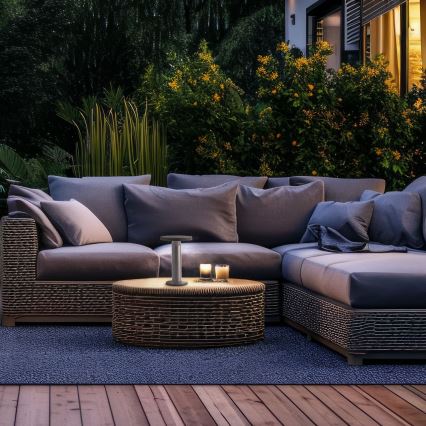 Brilliant - Dimmbare LED-Solarleuchte mit Touch-Funktion MAGUA LED/2W/3,7V IP44 schwarz