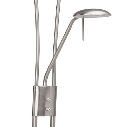 Brilliant - Dimmbare LED-Stehlampe FINN 2xLED/13W/230V mattchrom