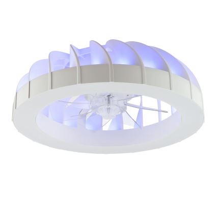 Brilliant - LED RGBW dimmbarer Deckenventilator mit Licht FANORA LED/30W/230V 2700-6500K Ø 46 cm weiß + Fernbedienung
