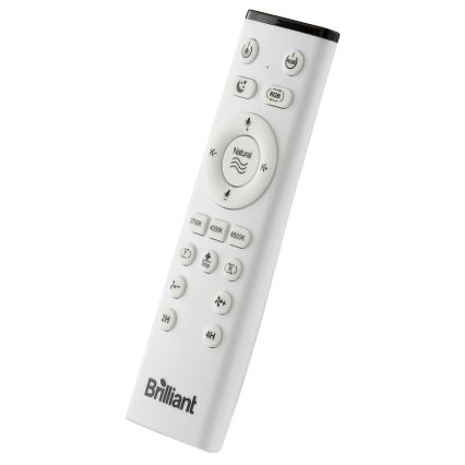 Brilliant - LED RGBW dimmbarer Deckenventilator mit Licht FANORA LED/30W/230V 2700-6500K Ø 46 cm weiß + Fernbedienung