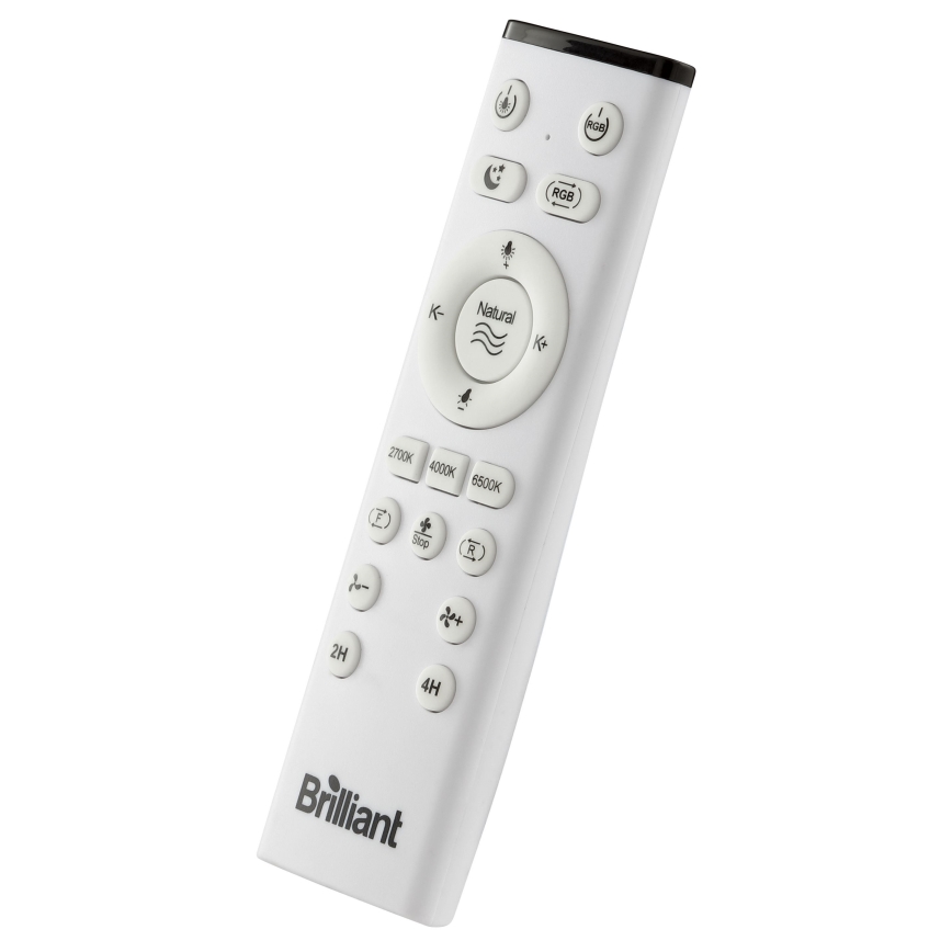 Brilliant - LED RGBW dimmbarer Deckenventilator mit Licht FANORA LED/30W/230V 2700-6500K Ø 46 cm weiß + Fernbedienung