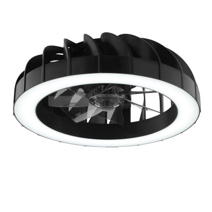 Brilliant - LED RGBW dimmbarer Deckenventilator mit Licht FANORA LED/30W/230V 2700-6500K Ø 46 cm schwarz + Fernbedienung