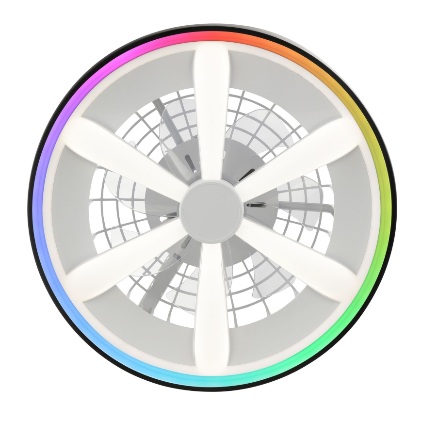 Brilliant - LED RGBW dimmbarer Deckenventilator mit Licht GAIANO LED/48W/230V 2700-6500K Schwarz + Fernbedienung