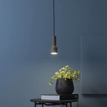 Brilliant - Hängeleuchte CADIZ 1xGU10/10W/230V d 12,5 cm bronzen