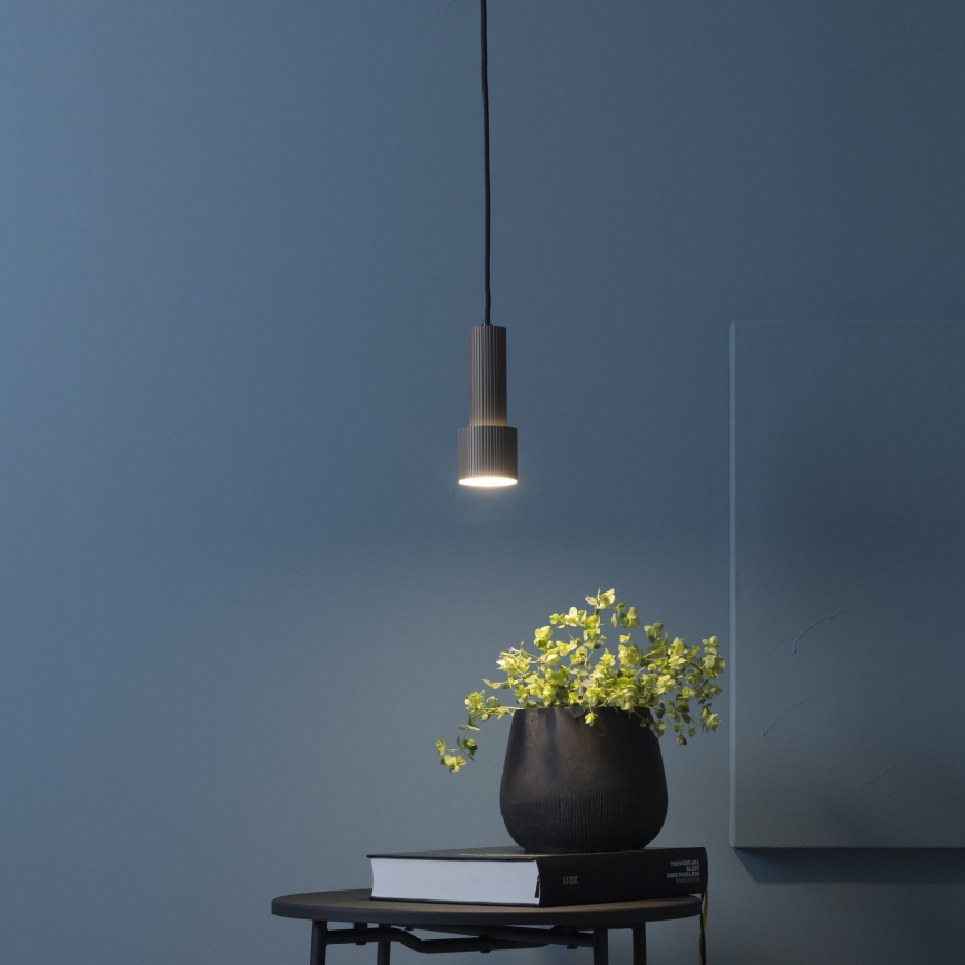 Brilliant - Hängeleuchte CADIZ 1xGU10/10W/230V d 12,5 cm bronzen