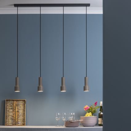 Brilliant - Hängeleuchte CADIZ 4xGU10/10W/230V bronzen