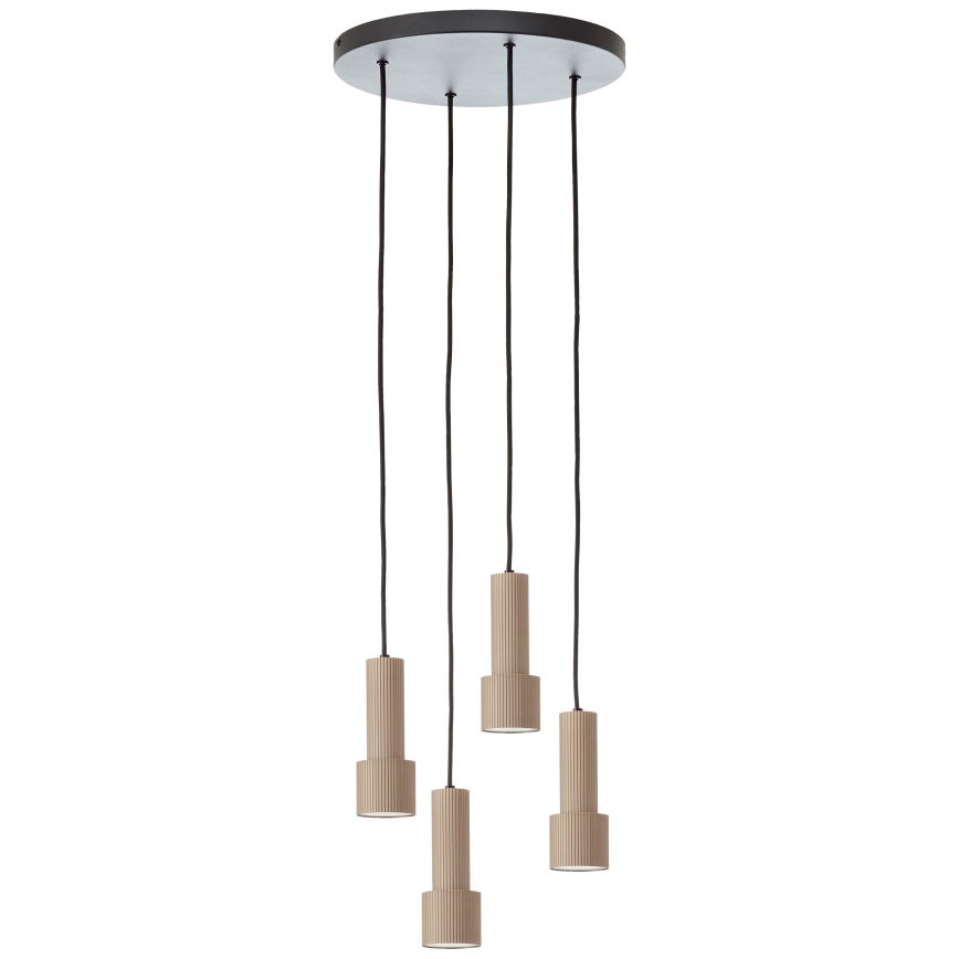 Brilliant - Hängeleuchte CADIZ 4xGU10/10W/230V d 35 cm bronzen